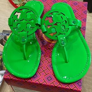 Tory Burch Miller Green Sandals